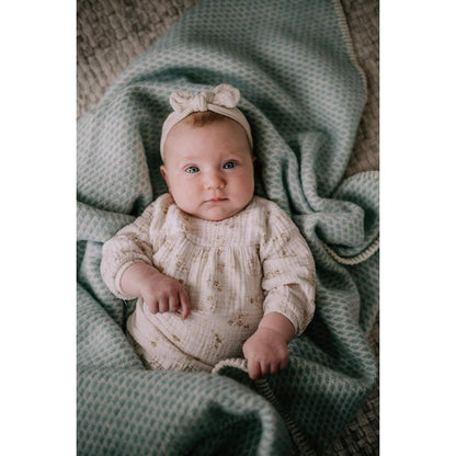 Pure Baby Love Wiegdeken wol - Mint