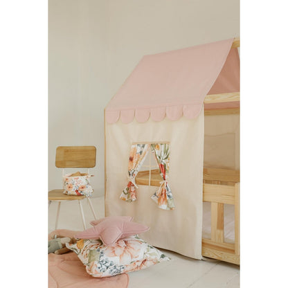 Moi Mili Luifel boven bed in de vorm van een huis "Pink", babywieghuis, decoratie voor jongenskamer, gepersonaliseerde babyhuizen baldakijn foto 3