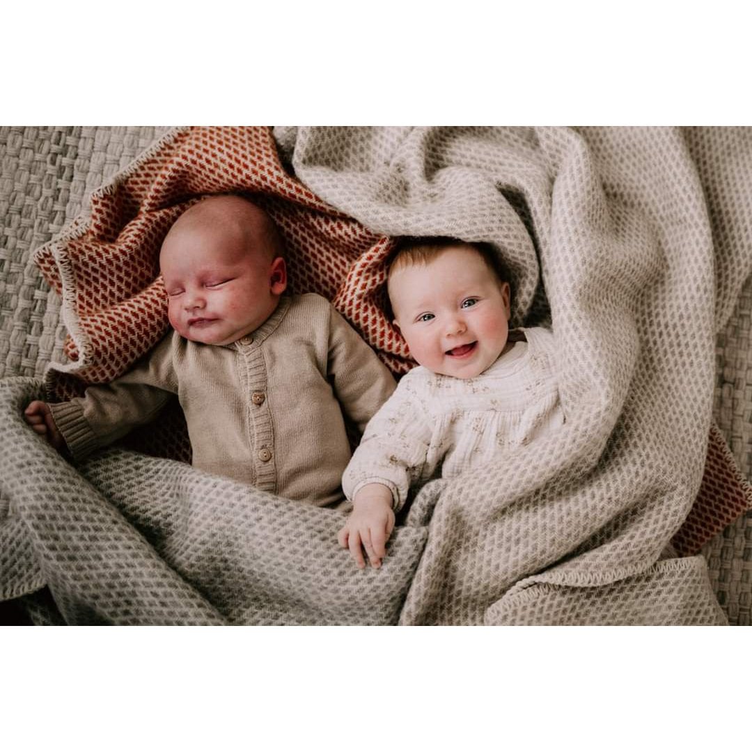 Pure Baby Love Wiegdeken wol - Grijs