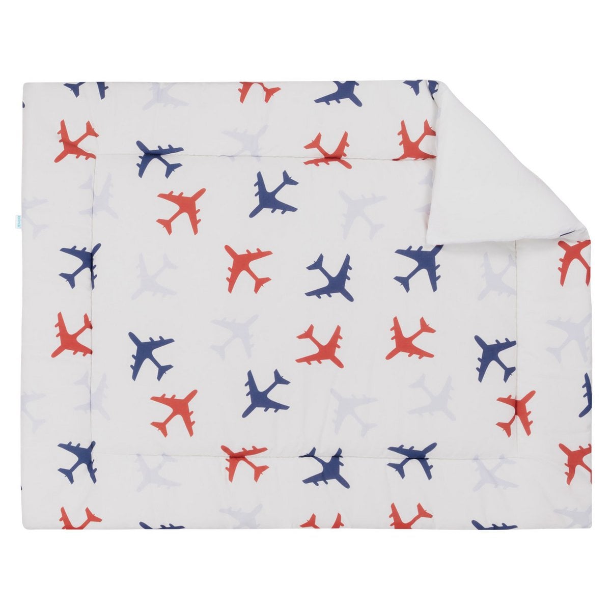 BINK Bedding Boxkleed 71x122 Planes blauw