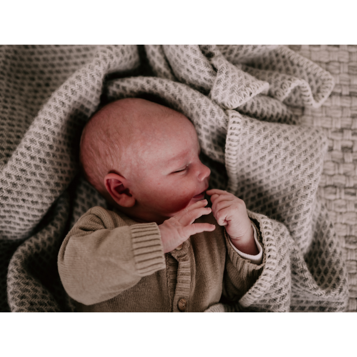 Pure Baby Love Wiegdeken wol - Grijs foto 3