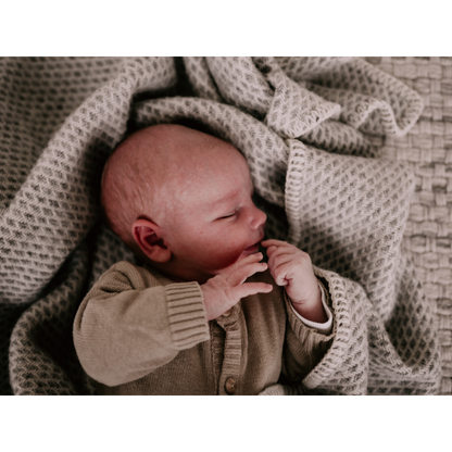 Pure Baby Love Wiegdeken wol - Grijs foto 3