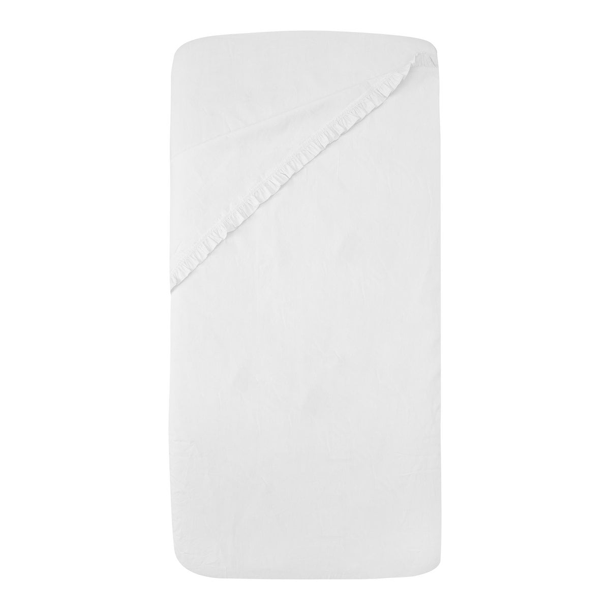 Witlof for Kids Tuck-inn laken wieg 40x80cm Ruffle White