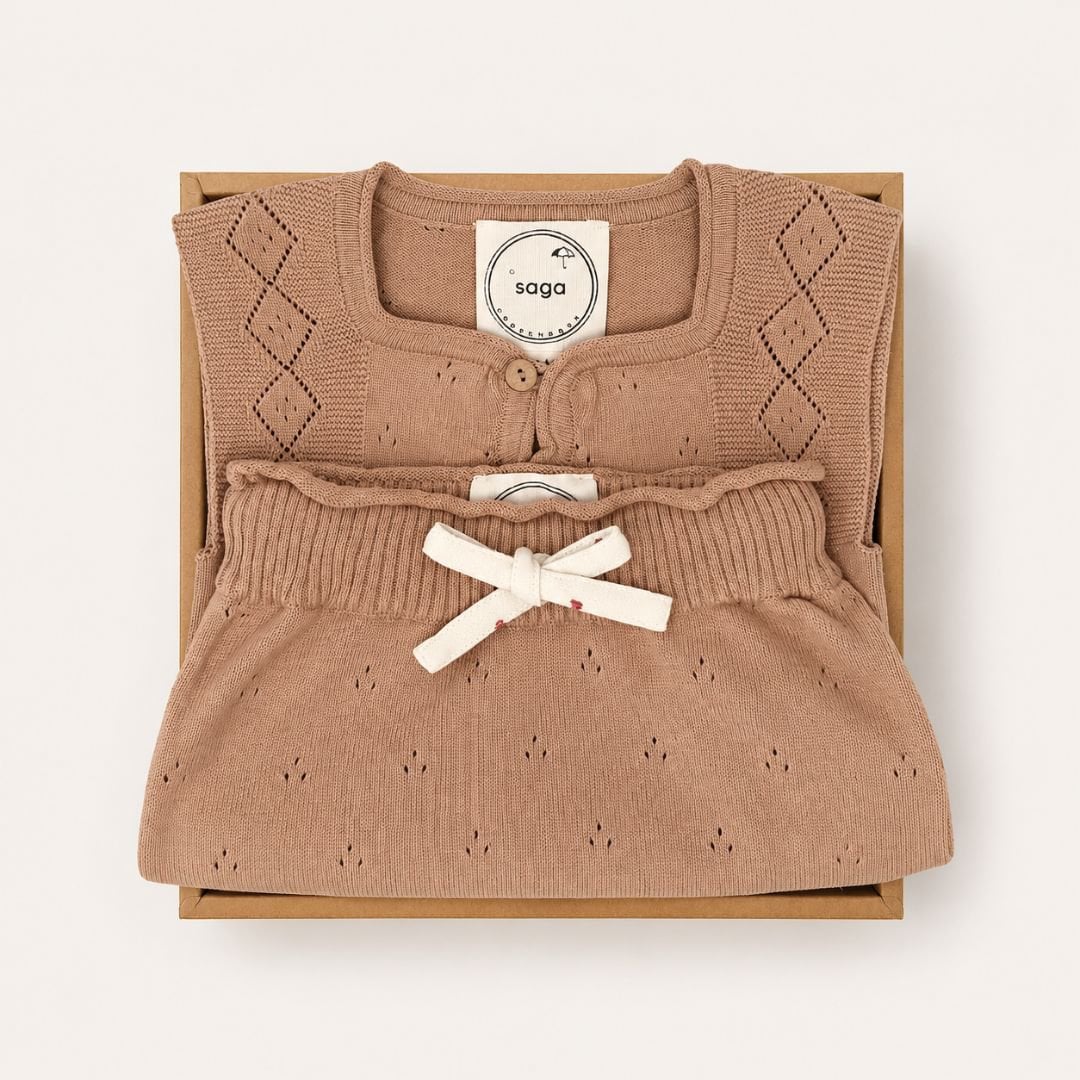 Saga Copenhagen Babygeschenkdoosje - Slijtage - Naakt