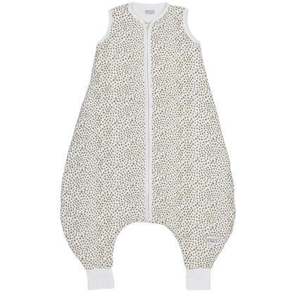 Meyco Baby Slaapzak jumper gevoerd interlock jersey Cheetah Taupe