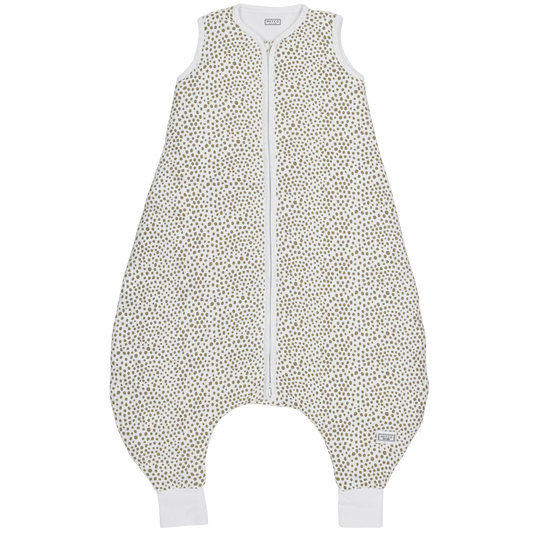 Meyco Baby Slaapzak jumper gevoerd interlock jersey Cheetah Taupe