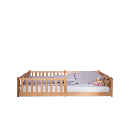 tiSsi Vloerbed / huisbed Enno 90x200 cm Beech Nature incl. Opt. Dak foto 2