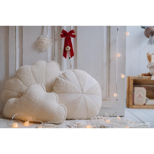 Moi Mili Fluffy Boucle Wolkenkussen "Witte teddy"