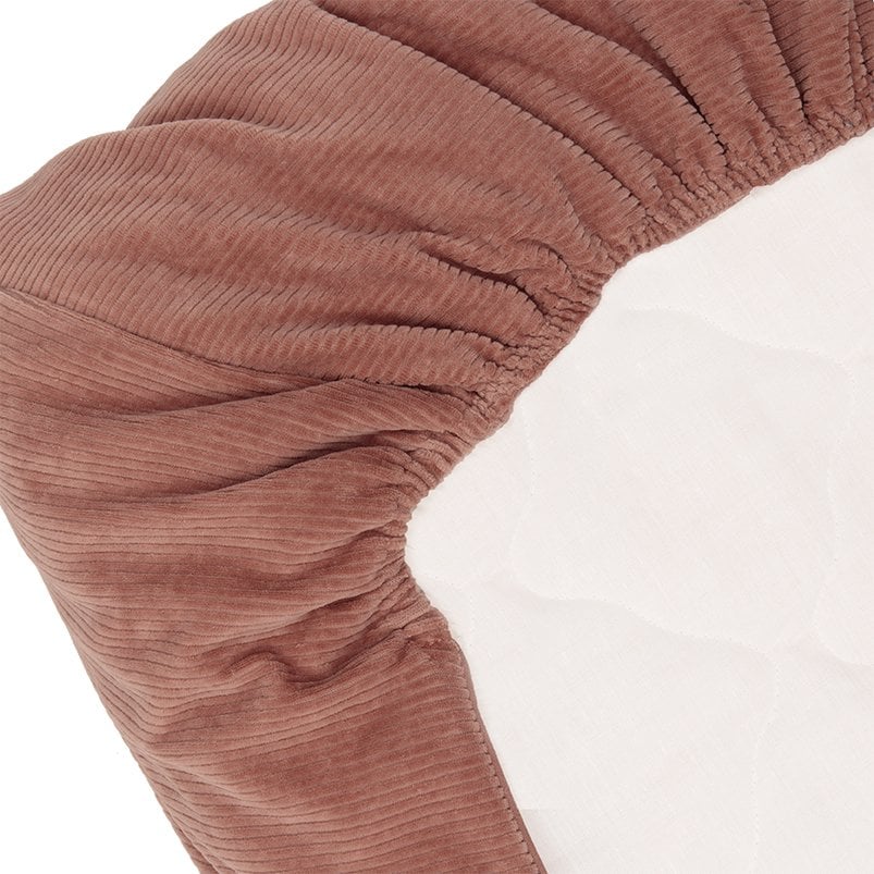 Witlof for Kids Tuck-inn deken wieg 40x80cm velvet rib Dusty Pink foto 4