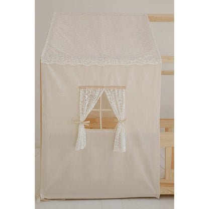 Moi Mili Luifel boven bed in de vorm van een huis "Boho", babywieghuis, decoratie voor jongenskamer, gepersonaliseerde babyhuizen, boho kamerdecor foto 2