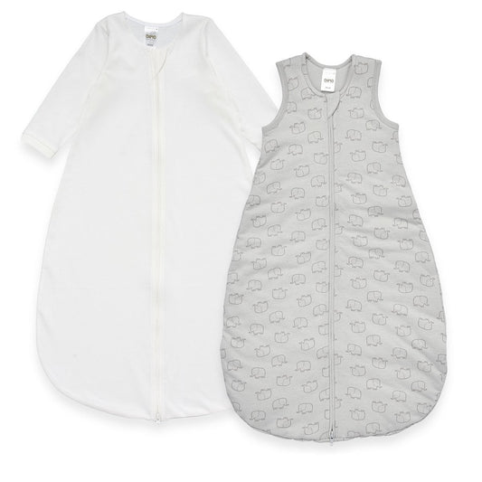 Natubini 2in1 babyslaapzak (2,5 TOG) met binnenslaapzak (0,5 TOG)