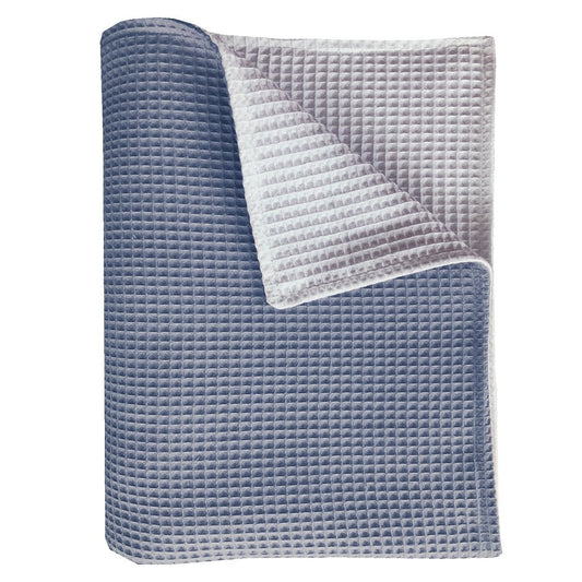 BINK Bedding Wiegdeken Pique dubbelzijdig dusty/wit 75x100