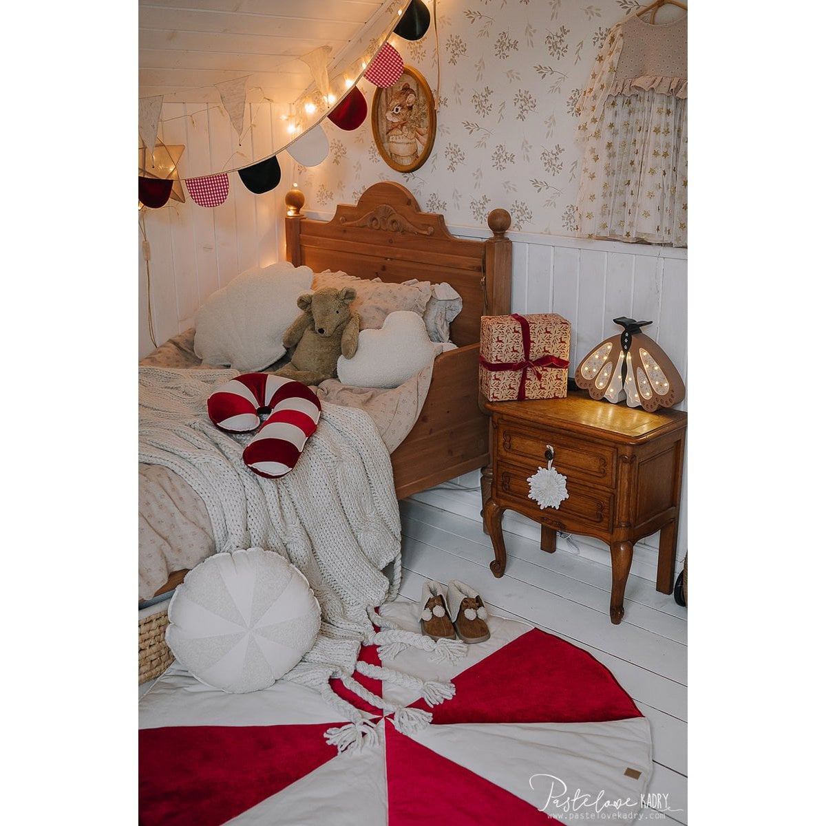 Moi Mili Fluffy Boucle Wolkenkussen "Witte teddy" foto 5