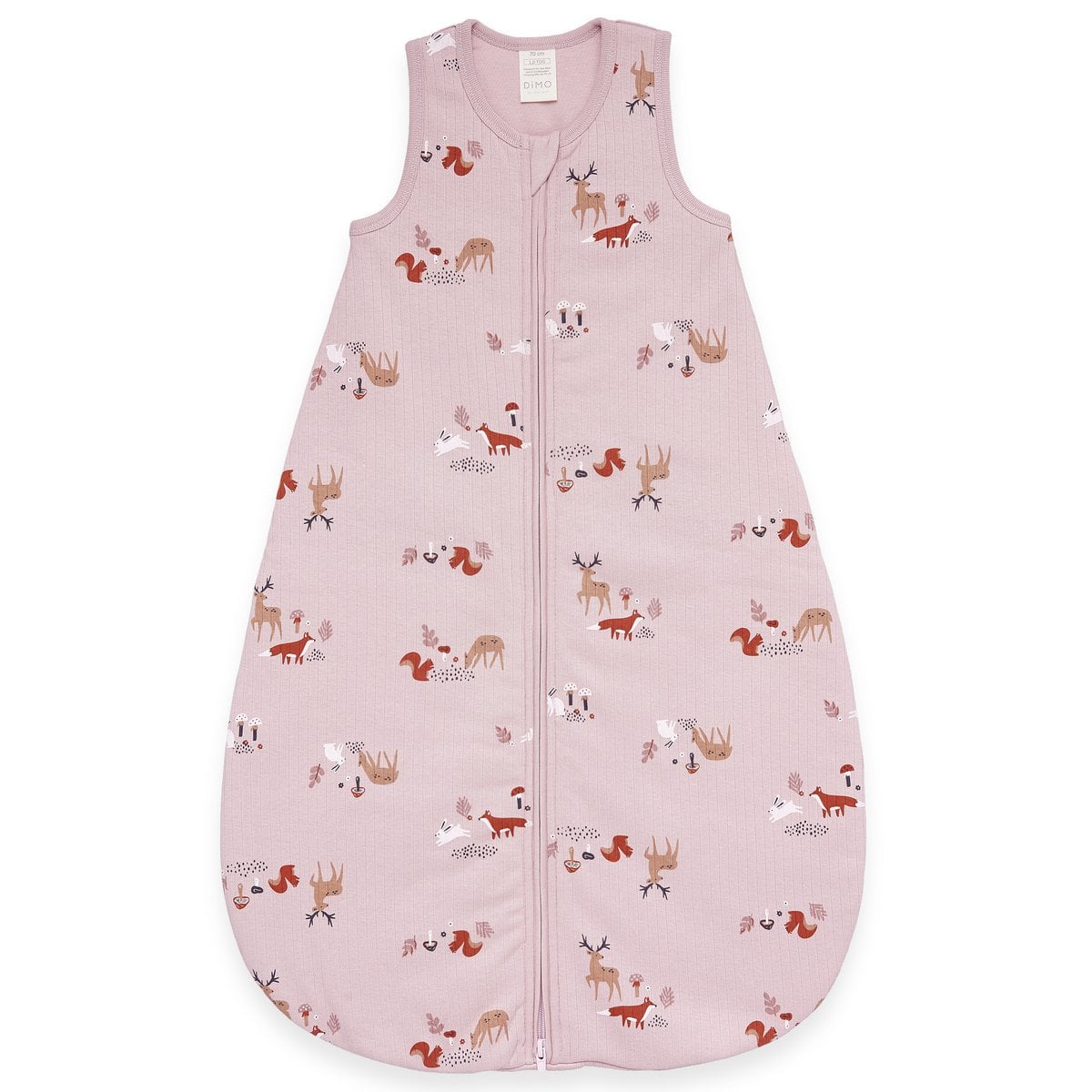 Natubini Babyslaapzak gewatteerd - TOG 2.5 - roze