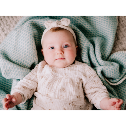 Pure Baby Love Ledikantdeken wol - Mint foto 4