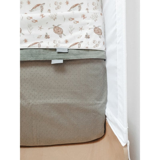 Petit Juul Ledikantdeken - Pointelle green