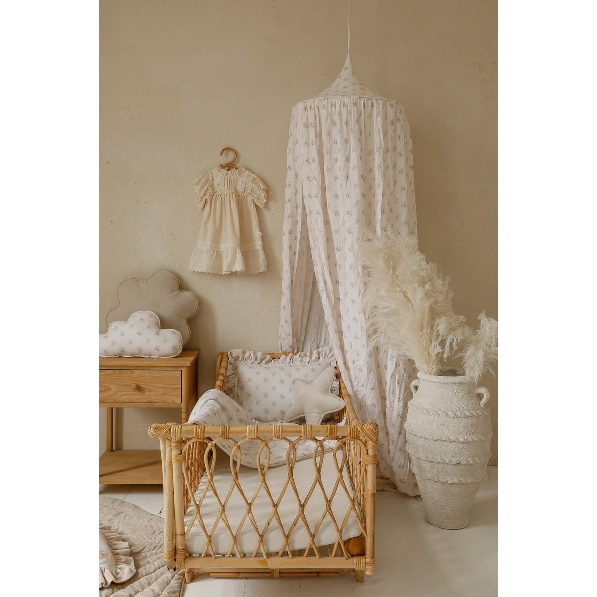 Moi Mili Mousseline baldakijn "Boho Flowers" foto 4