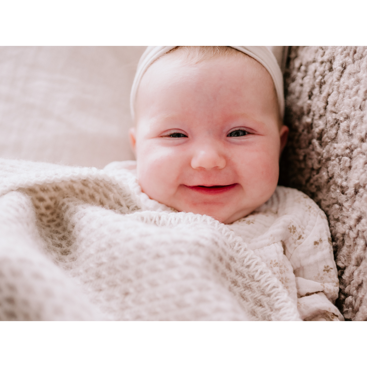 Pure Baby Love Ledikantdeken wol - Taupe foto 5