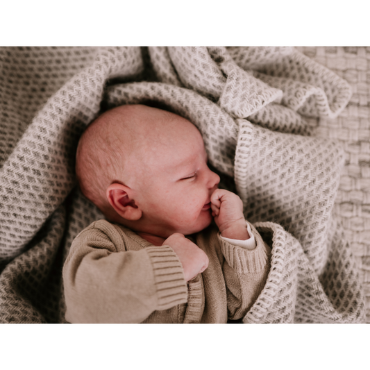 Pure Baby Love Ledikantdeken wol - Grijs