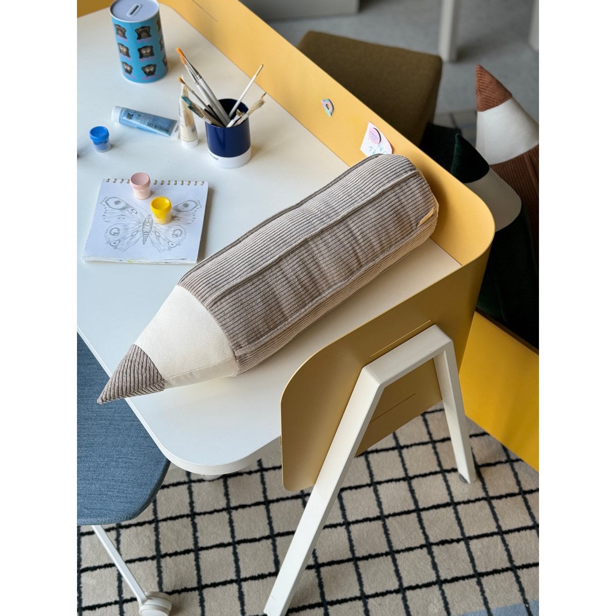 Moi Mili Corduroy krijtkussen “Latte” foto 2