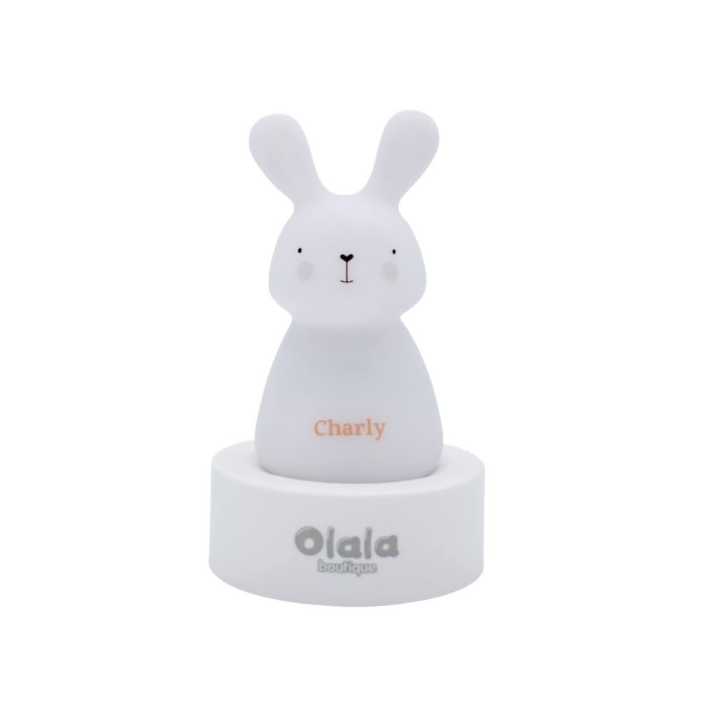 Olala Boutique Nachtlampje - Lapin Charly - inductie opladen - wit