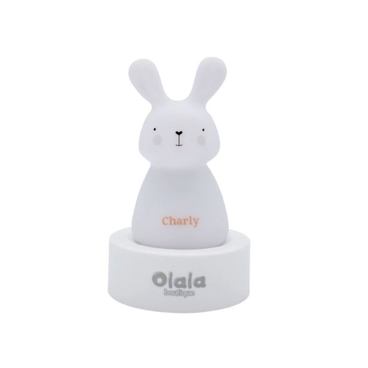 Olala Boutique Nachtlampje - Lapin Charly - inductie opladen - wit