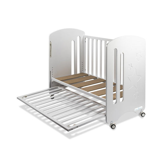 Interbaby COTBED VOOR MATRAS 60X120 - MOD. NIEUWE STER - WITTE KLEUR