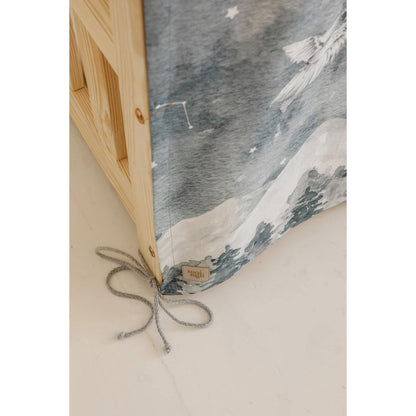 Moi Mili Luifel boven bed in de vorm van een huis "Nachtelijke hemel", babywieghuis, decoratie voor jongenskamer, gepersonaliseerde babyhuizen baldakijn foto 4