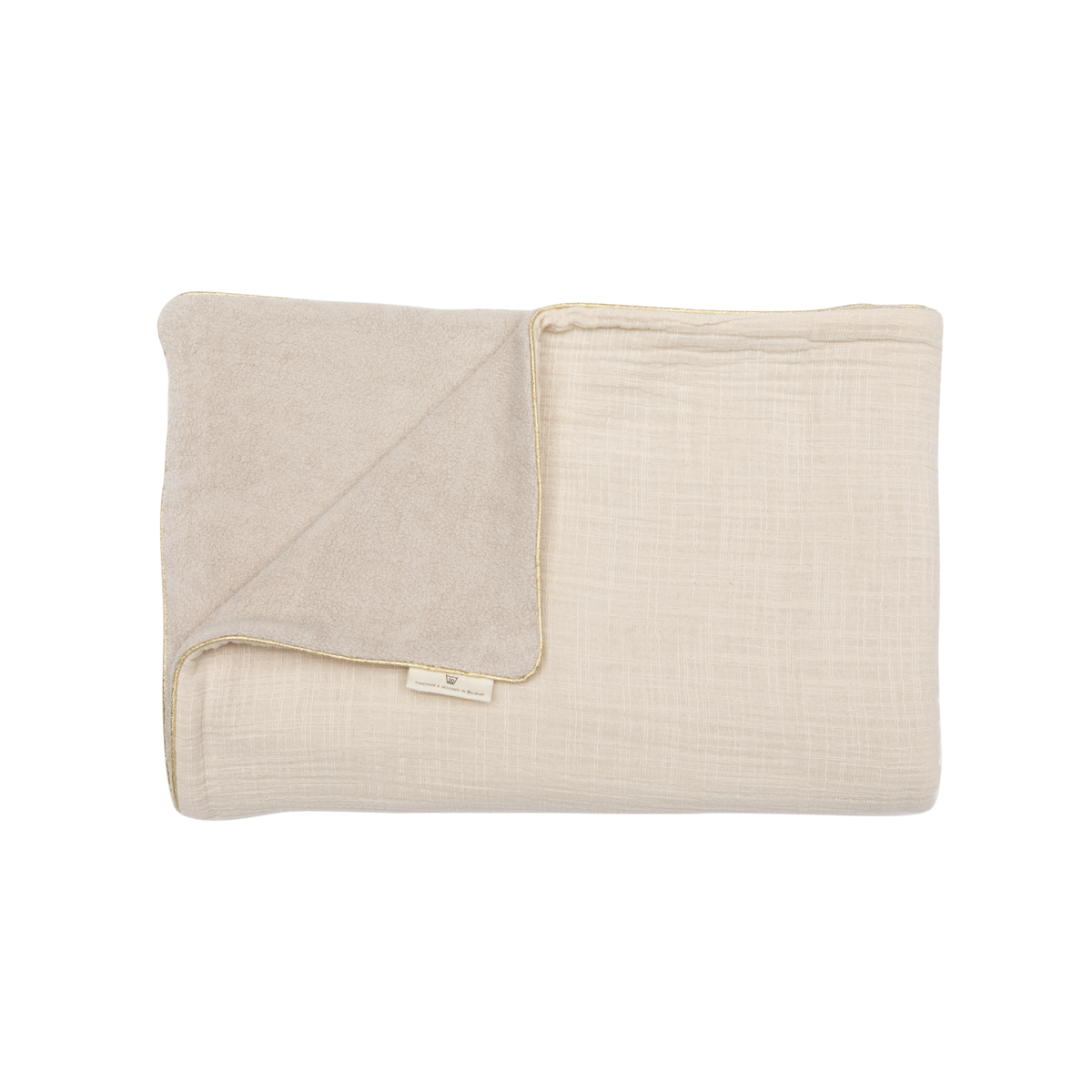Lil' Papoe Wiegdeken Tetra Creme Teddy Creme