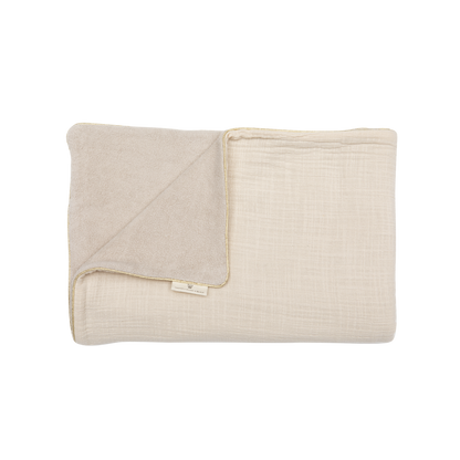 Lil' Papoe Wiegdeken Tetra Creme Teddy Creme