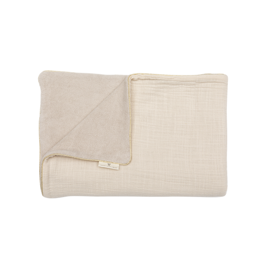 Lil' Papoe Wiegdeken Tetra Creme Teddy Creme