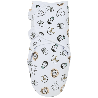 Meyco Baby Inbakerdoek gevoerd Animal Multicolour