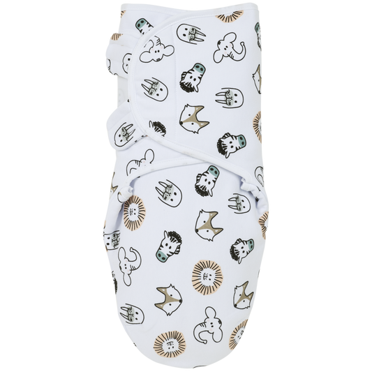 Meyco Baby Inbakerdoek gevoerd Animal Multicolour