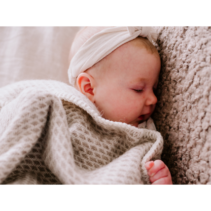 Pure Baby Love Ledikantdeken wol - Taupe foto 4