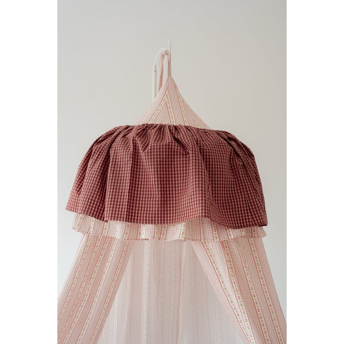 Moi Mili Mousseline kinderkamerhemel met ruche "Vintage stijl" foto 3