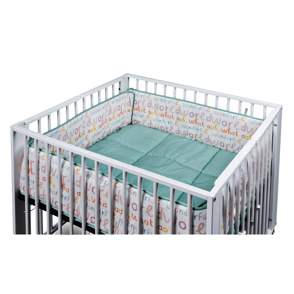 tiSsi MORITZ boxkleed Mint WONDERFUL WORLD 89x85 cm