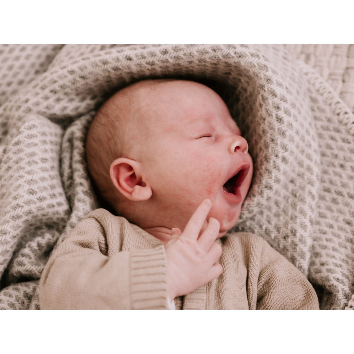 Pure Baby Love Wiegdeken wol - Grijs foto 5