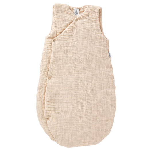 BB & CO Gaas gewatteerde kimono-vormige slaapzak - Biscuit