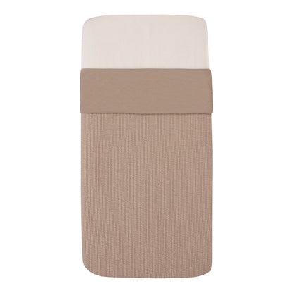 Witlof for Kids Tuck-inn deken wieg 40x80cm waves Urban Taupe