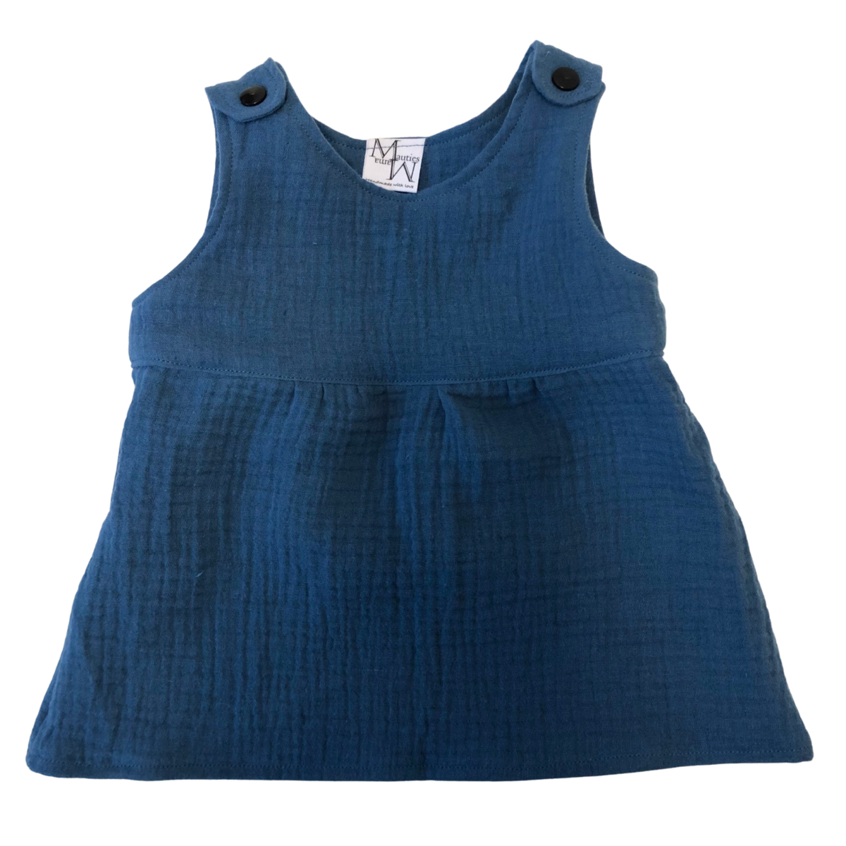 Mauties Mama Hydrofieljurk Uni Jeans blauw