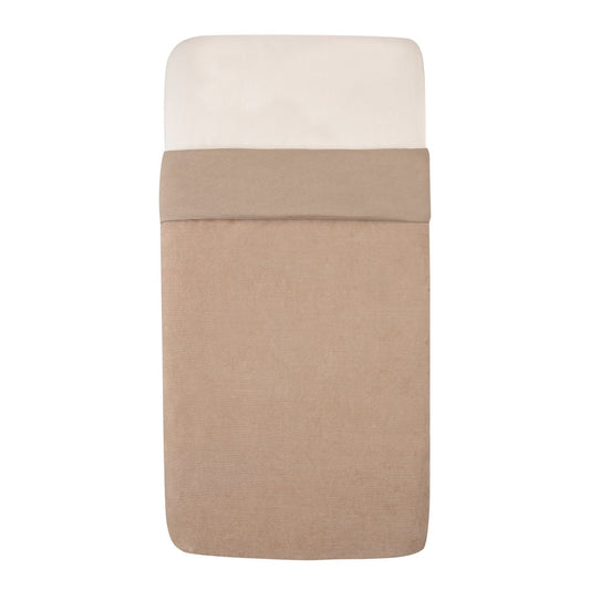 Witlof for Kids Tuck-inn deken wieg 40x80cm velvet rib Urban Taupe