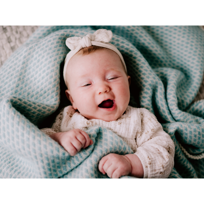 Pure Baby Love Ledikantdeken wol - Mint foto 2
