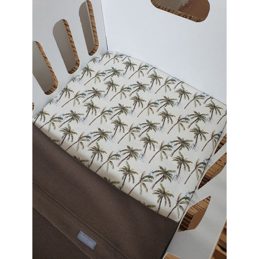 Petit Juul Hoeslaken wiegje Palm