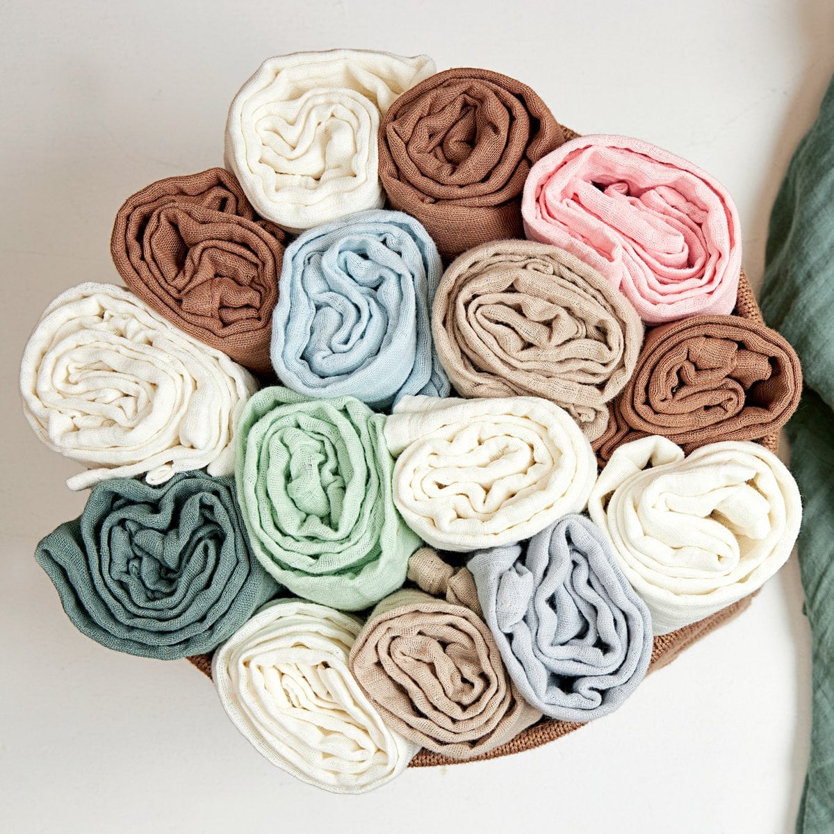 Meyco Baby Hydrofiele doeken pre-washed Light Grey/Sand foto 2