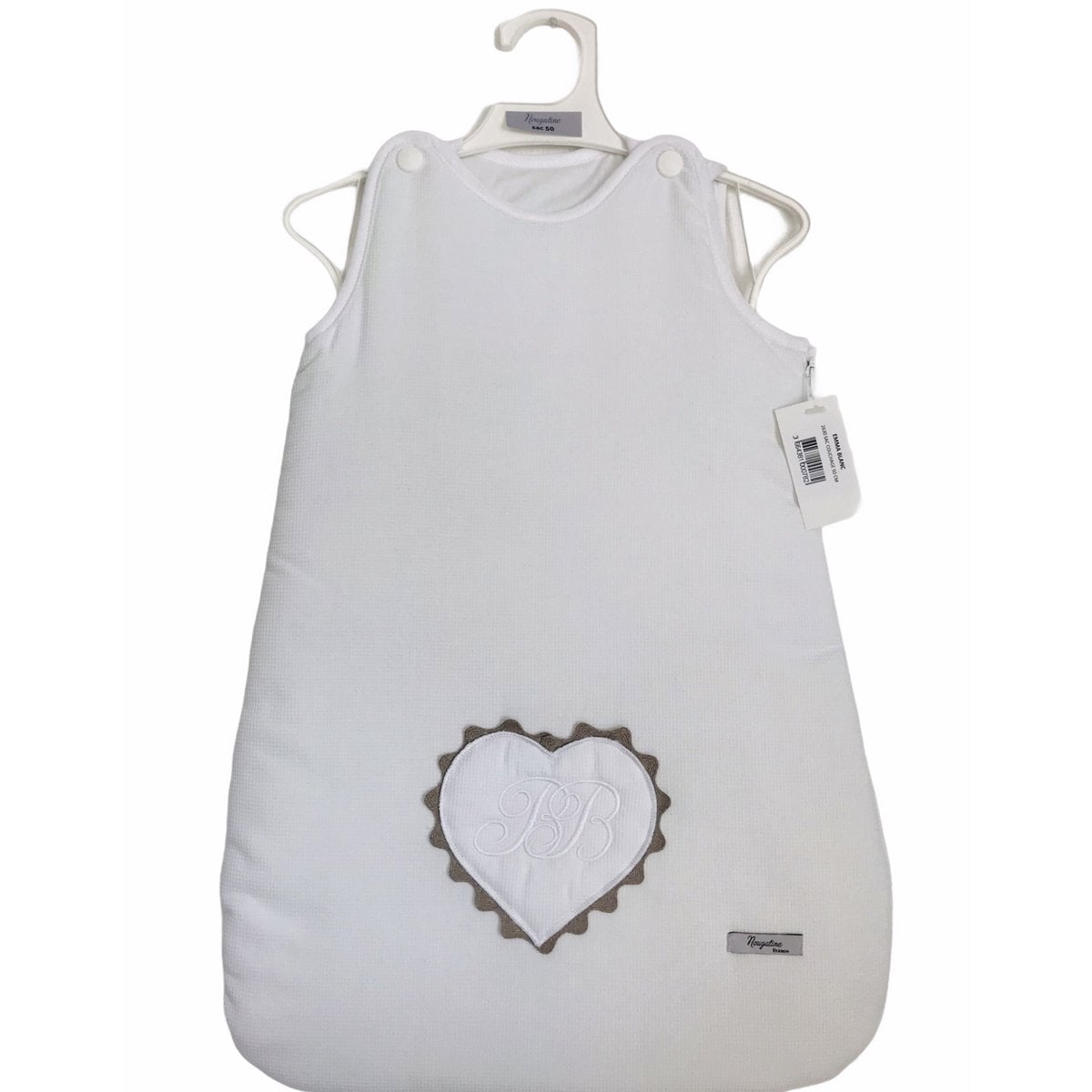Maison Nougatine Slaapzak 50cm emma wit