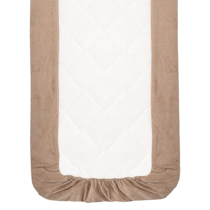 Witlof for Kids Tuck-inn deken wieg 40x80cm velvet rib Urban Taupe foto 2