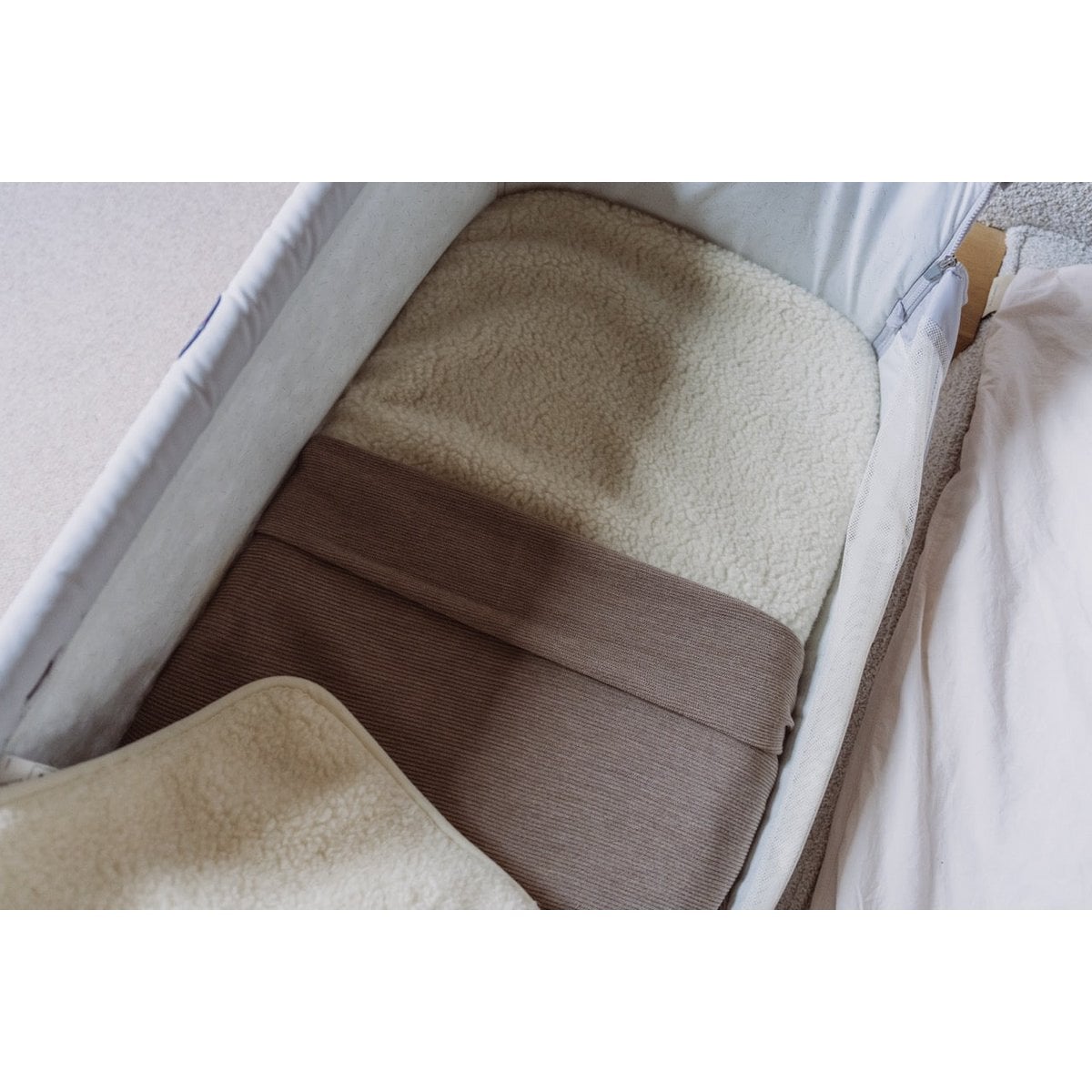 Kico Label Hoeslaken voor Co-sleeper - Merinowol (50x90) foto 5