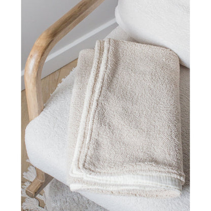 Feathers Wieg-/ledikant deken teddy light beige foto 2