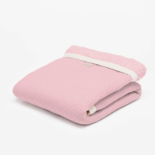 Fair and Cute Ledikantdeken winter light pink - Soft Dots