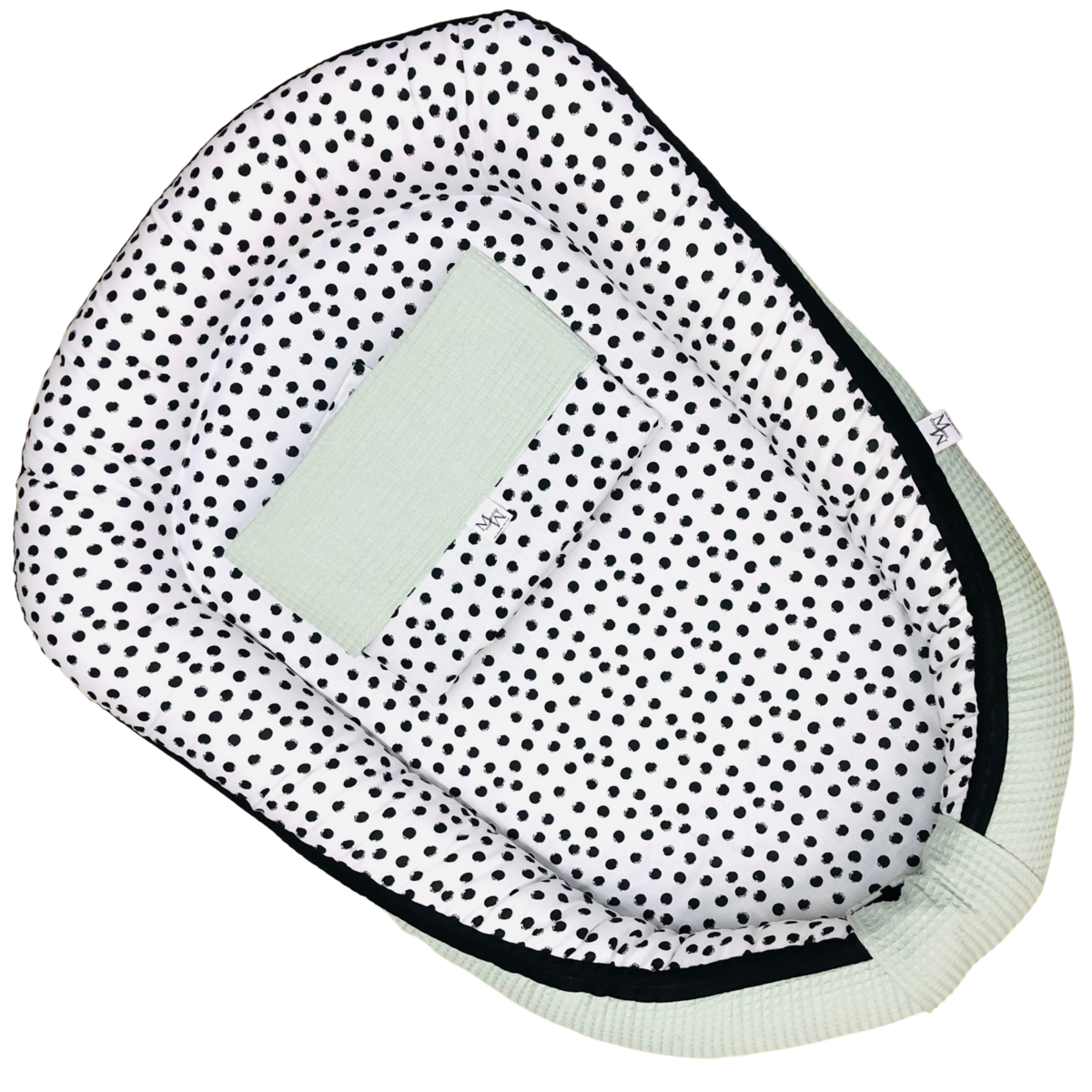 Mauties Mama Babynest dots mint - met RITS